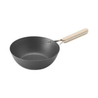 Wahei Enzo - Wok 22 cm, Nitrerat kolstål